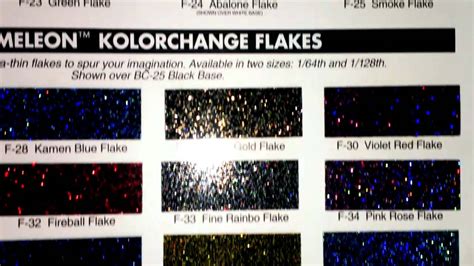 metal flake house of kolor|house of kolor paint chart.